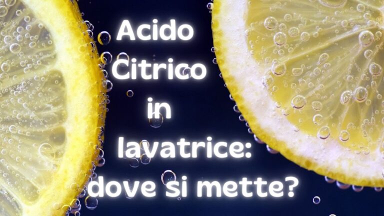 Rivoluzionario acido citrico: scopri la dose perfetta per pulire la lavatrice!